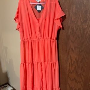 NWT coral dress